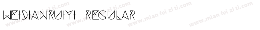 weidianruiyi Regular字体转换